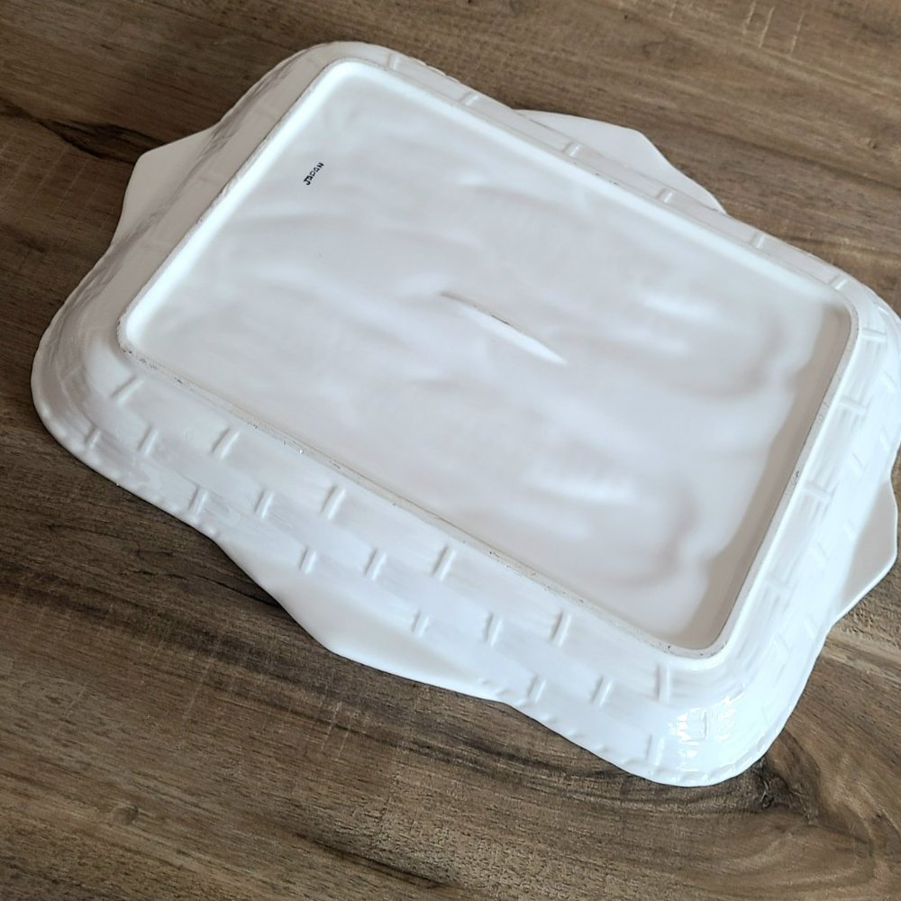 Vintage ceramic plate for corn. Made in Japan. - Picture 6 of 7